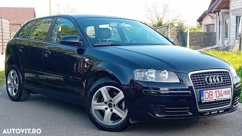 Negru Utilizat 2008 Audi A3 Sportback Attraction Hatchback | 3.995 EUR - Imagine 1/4