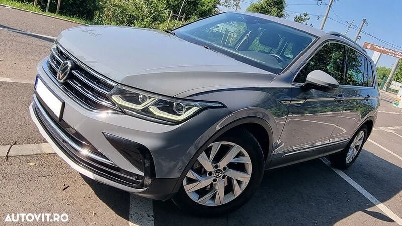 Gri Utilizat 2021 VW Tiguan Elegance SUV | 26.250 EUR (Preț OK) - Imagine 1/4