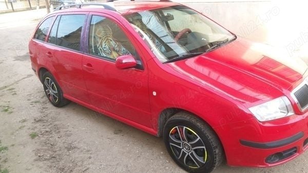 Second-hand Skoda Fabia 54 CP (39 kW) 2008 Rosu Hatchback