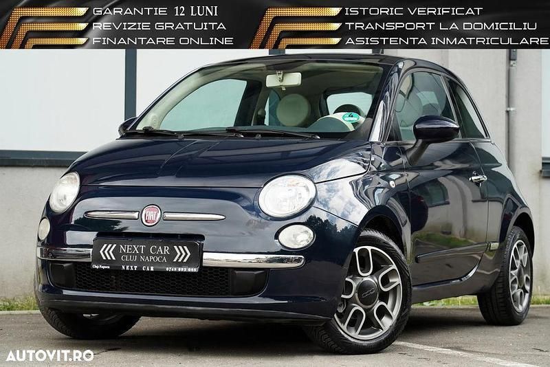 Albastru Utilizat 2011 Fiat 500 Lounge Hatchback | 6.350 EUR - Imagine 1/4