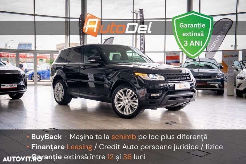 Negru Utilizat 2018 Land Rover Range Rover Sport HSE Dynamic SUV | 27.499 EUR (Super Preț) - Imagine 1/4