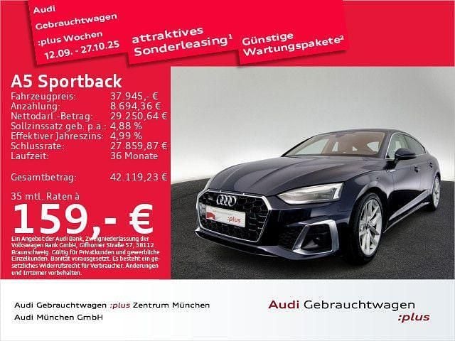 Utilizat 2023 Audi A5 Sportback S-Line Hatchback | 41.476 EUR (Preț OK) - Imagine 1/1