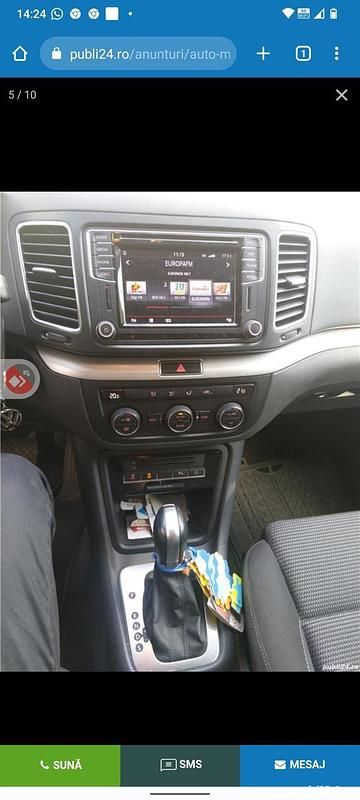 Second-hand VW Sharan 150 CP (110 kW) 2016 Gri Monovolum