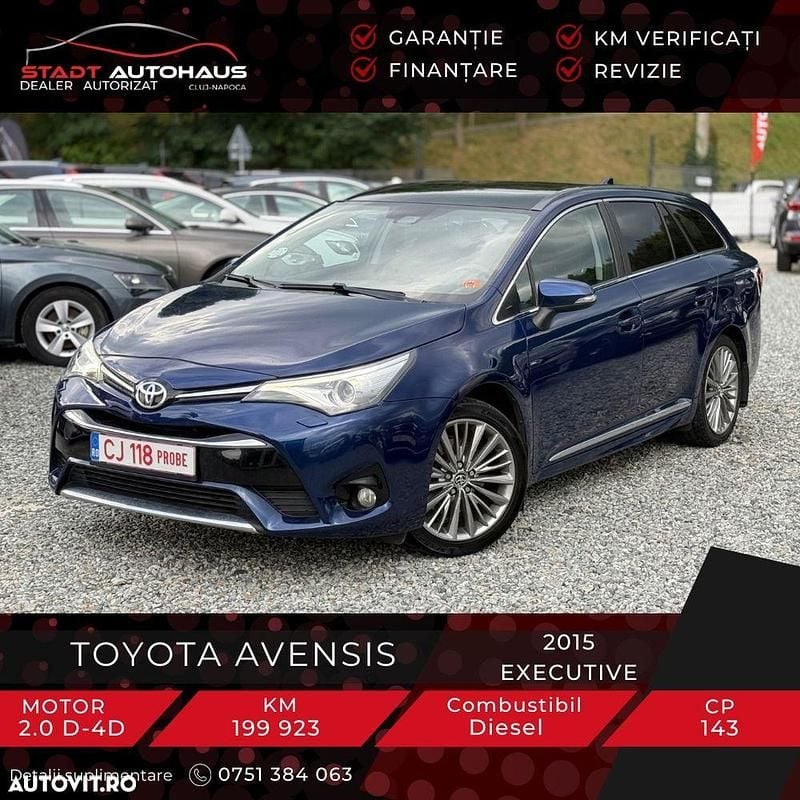 Culoarealbastru Utilizat 2015 Toyota Avensis Executive Berlinǎ | 9.650 EUR (Preț OK) - Imagine 1/4