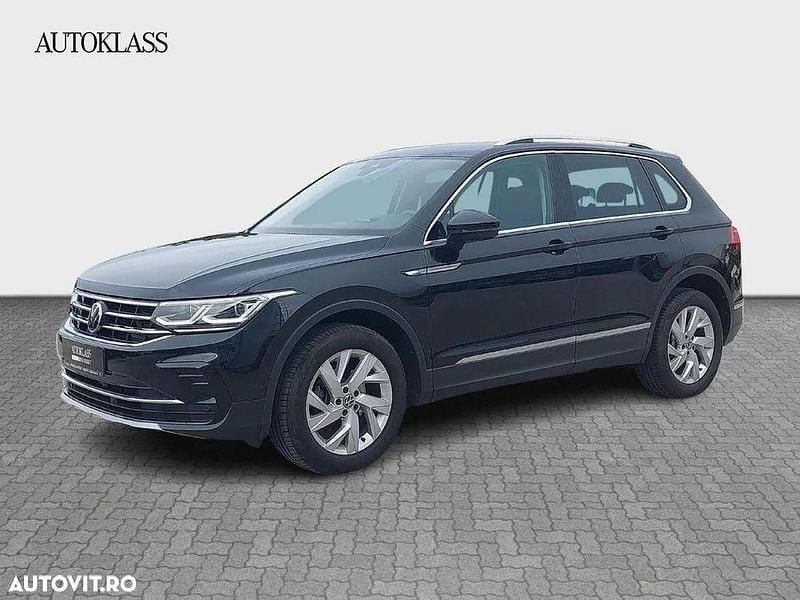 Culoarenegru Utilizat 2021 VW Tiguan Elegance SUV | 28.500 EUR (Preț OK) - Imagine 1/4
