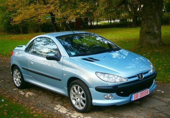 Second-hand Peugeot 206 CC 116 CP (85 kW) 2001 Albastru Cabrio
