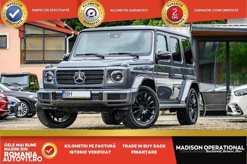Gri Utilizat 2022 Mercedes G500 SUV | 124.999 EUR (Super Preț) - Imagine 1/4