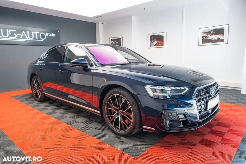 Culoarealbastru Utilizat 2022 Audi A8 Berlinǎ | 64.800 EUR (Preț bun) - Imagine 1/4
