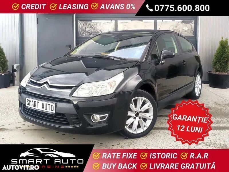 Negru Utilizat 2009 Citroën C4 Coupe | 3.134 EUR (Puțin scump) - Imagine 1/4
