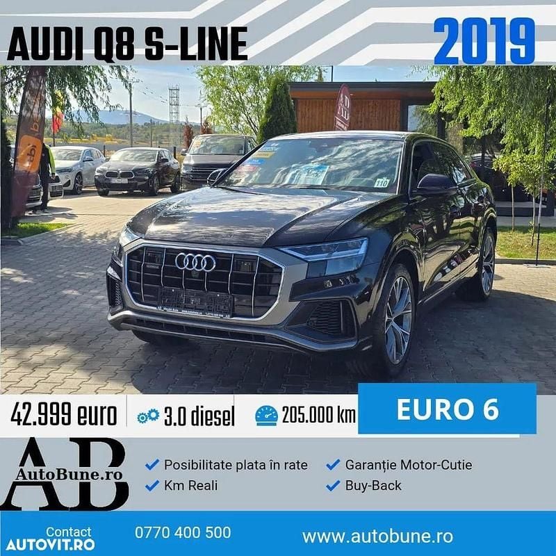 Culoarenegru Utilizat 2019 Audi Q8 SUV | 42.999 EUR (Preț OK) - Imagine 1/4