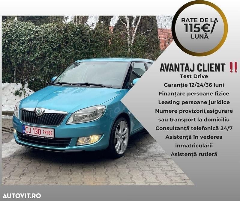 Culoarealbastru Second-hand 2013 Skoda Fabia Cool Edition Hatchback | 4.500 EUR (Puțin scump) - Imagine 1/4