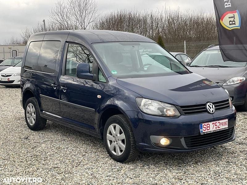 Second-hand VW Caddy Edition 102 CP (75 kW) 2011 Culoarealbastru Monovolum