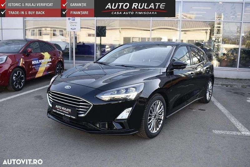 Negru Utilizat 2021 Ford Focus Titanium Hatchback | 15.990 EUR (Puțin scump) - Imagine 1/4