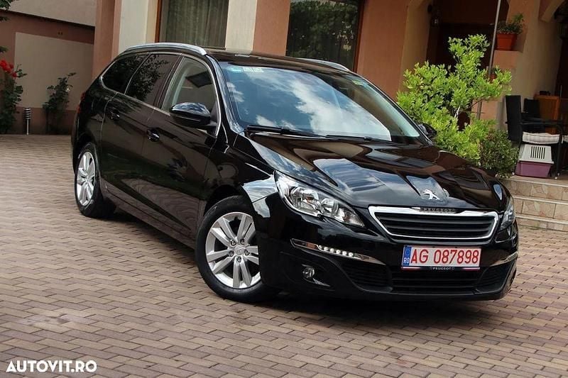 Culoarenegru Utilizat 2016 Peugeot 308 Style Break | 5.499 EUR (Preț bun) - Imagine 1/4