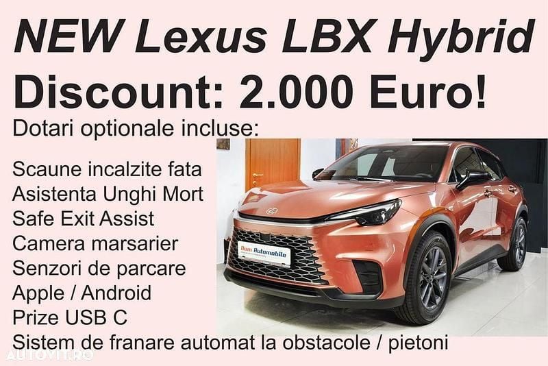 Culoaremaro Nouă 2025 Lexus LBX SUV | 32.965 EUR - Imagine 1/4
