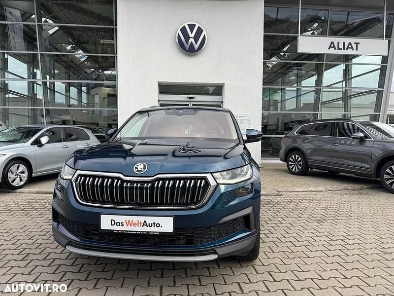 Culoarealbastru Utilizat 2022 Skoda Kodiaq Style SUV | 33.799 EUR (Preț OK) - Imagine 1/4