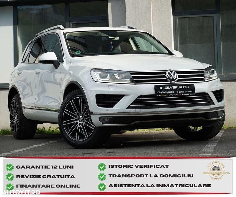Alb Utilizat 2016 VW Touareg Exclusive SUV | 17.990 EUR (Super Preț) - Imagine 1/4