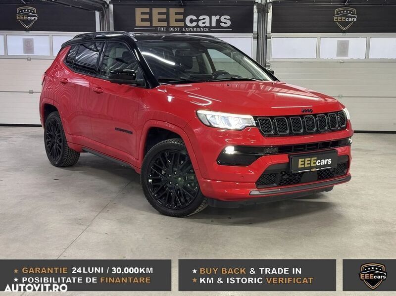 Rosu Utilizat 2022 Jeep Compass SUV | 24.990 EUR - Imagine 1/4