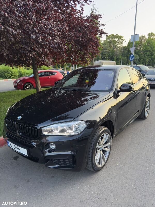 Negru Utilizat 2017 BMW X6 SUV | 26.500 EUR (Preț bun) - Imagine 1/4