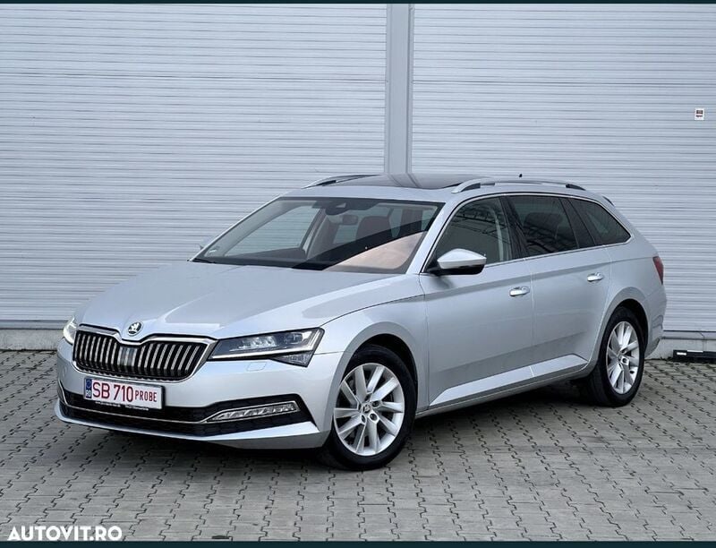 Gri Utilizat 2022 Skoda Superb Style Break | 23.900 EUR (Super Preț) - Imagine 1/4