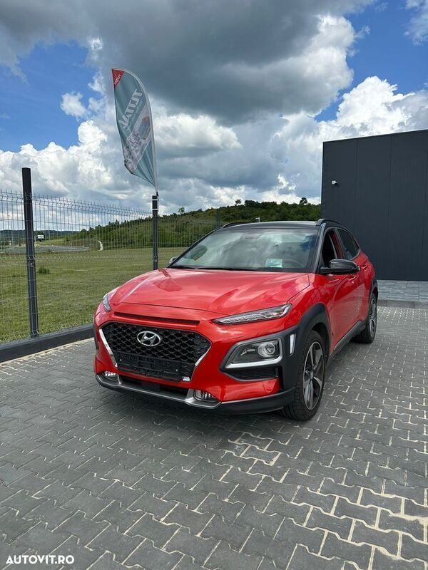 Portocaliu Utilizat 2019 Hyundai Kona SUV | 18.500 EUR - Imagine 1/4