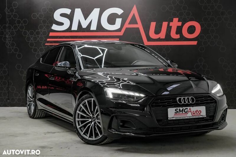 Negru Utilizat 2021 Audi A5 Sportback S-Line Berlinǎ | 29.499 EUR (Preț OK) - Imagine 1/4