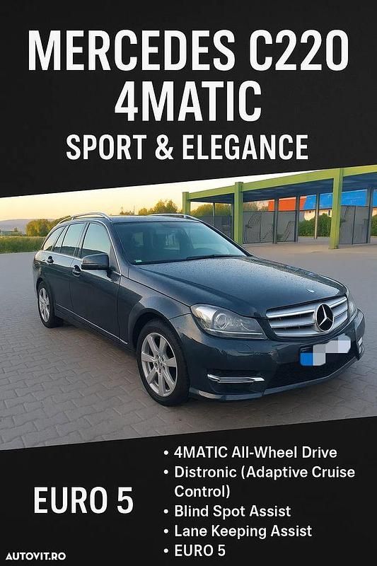 Culoaregri Utilizat 2013 Mercedes C220 Avantgarde Break | 7.990 EUR (Puțin scump) - Imagine 1/4