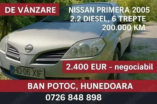 Utilizat 2005 Nissan Primera Berlinǎ | 2.400 EUR - Imagine 1/4