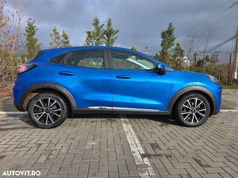 Culoarealbastru Utilizat 2021 Ford Puma Titanium SUV | 13.299 EUR (Preț OK) - Imagine 1/4