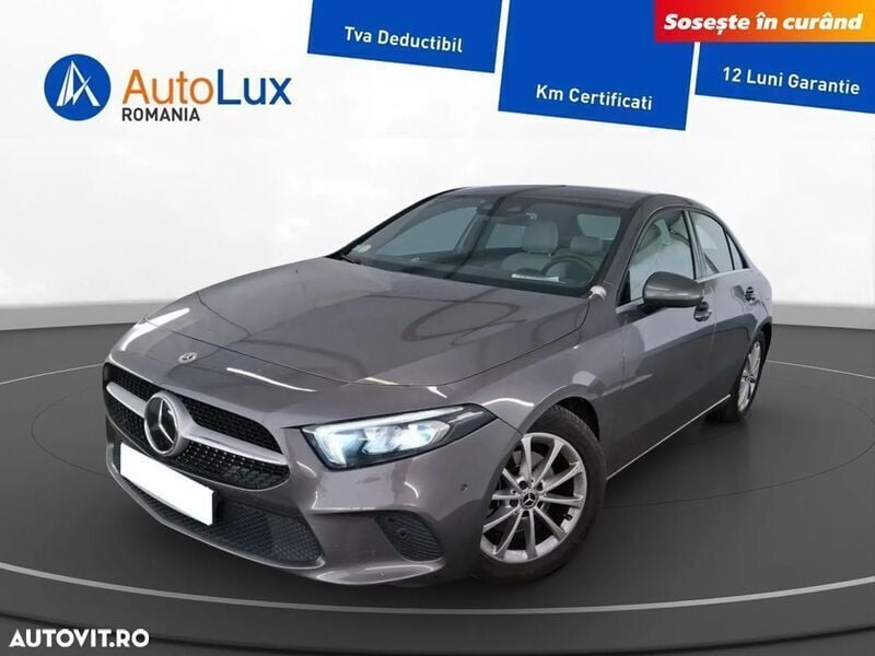 Gri Utilizat 2022 Mercedes A180 Berlinǎ | 22.399 EUR (Preț OK) - Imagine 1/4