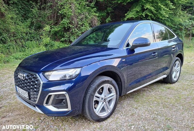 Albastru Utilizat 2021 Audi Q5 Sportback S-Line SUV | 32.800 EUR - Imagine 1/4