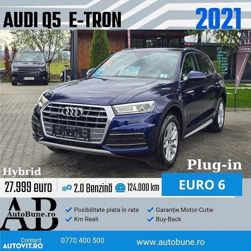 Culoarealbastru Utilizat 2021 Audi Q5 Advanced SUV | 27.999 EUR (Super Preț) - Imagine 1/4