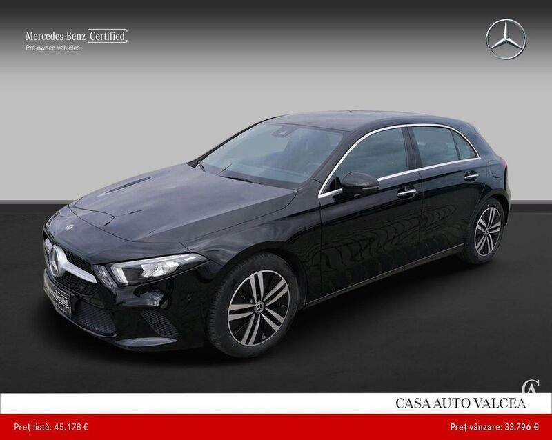 Negru Utilizat 2020 Mercedes A220 Hatchback | 33.796 EUR - Imagine 1/4