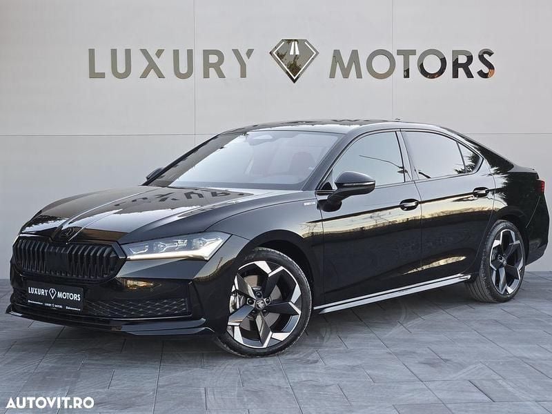 Culoarenegru Utilizat 2025 Skoda Superb SportLine Berlinǎ | 47.795 EUR - Imagine 1/4