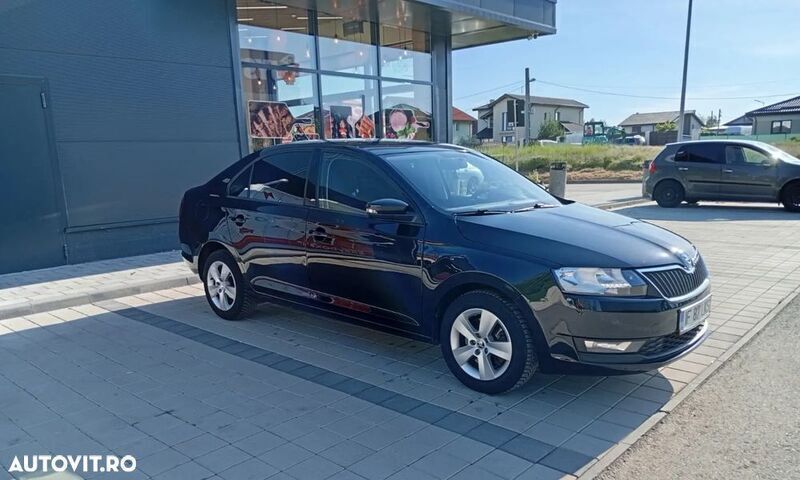 Negru Utilizat 2017 Skoda Rapid Ambition Berlinǎ | 6.800 EUR (Preț bun) - Imagine 1/4