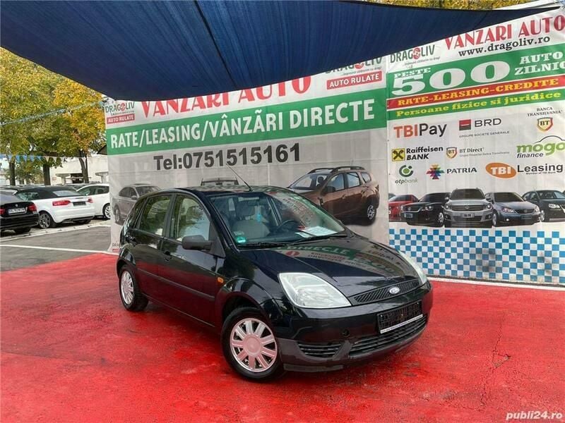 Second-hand Ford Fiesta 80 CP (58 kW) 2002 Negru Hatchback