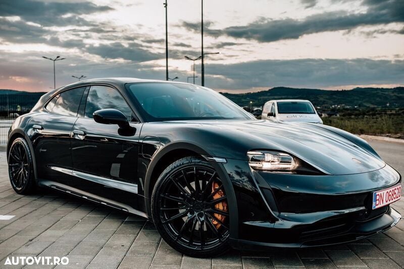 Negru Utilizat 2022 Porsche Taycan Berlinǎ | 69.500 EUR - Imagine 1/4