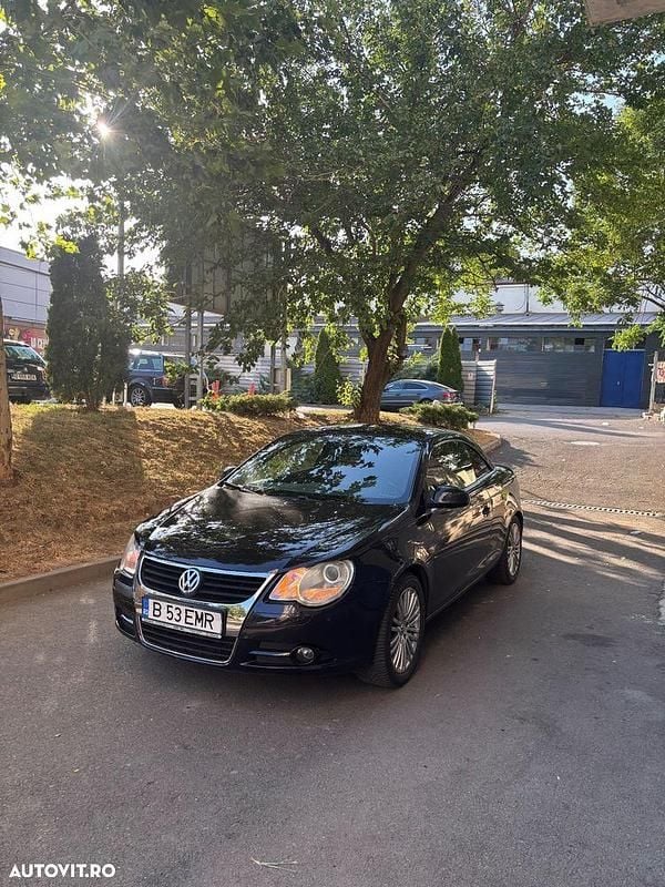 Culoarenegru Utilizat 2008 VW Eos Cabrio | 3.400 EUR (Preț bun) - Imagine 1/4