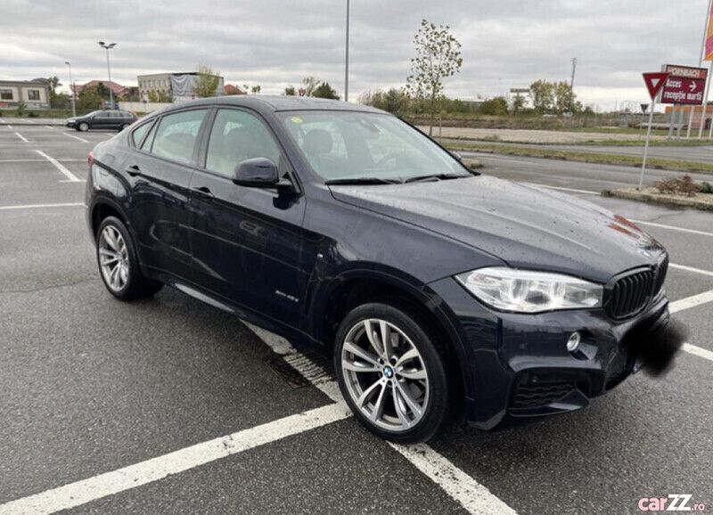 Negru Utilizat 2017 BMW X6 Sport Line SUV | 26.499 EUR (Super Preț) - Imagine 1/4