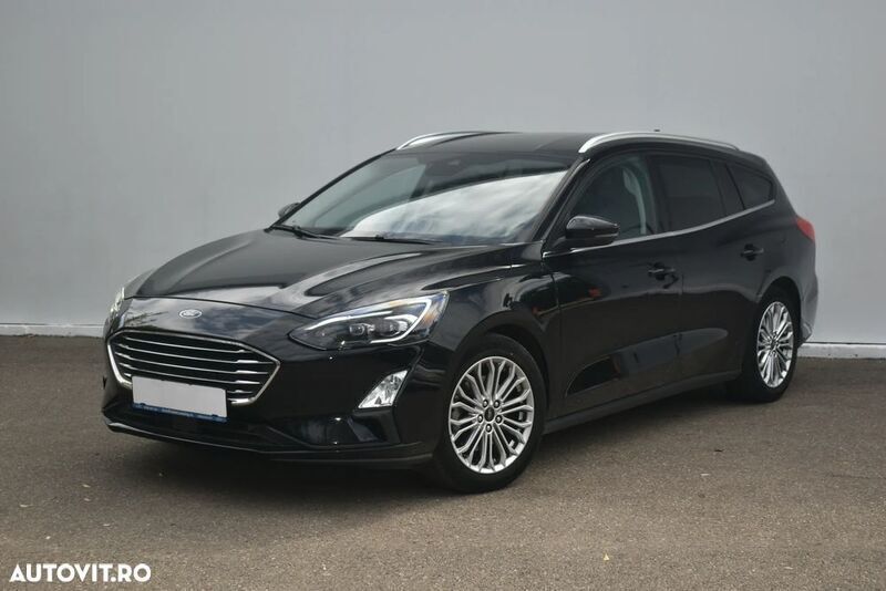 Negru Utilizat 2019 Ford Focus Titanium Break | 11.490 EUR (Puțin scump) - Imagine 1/4