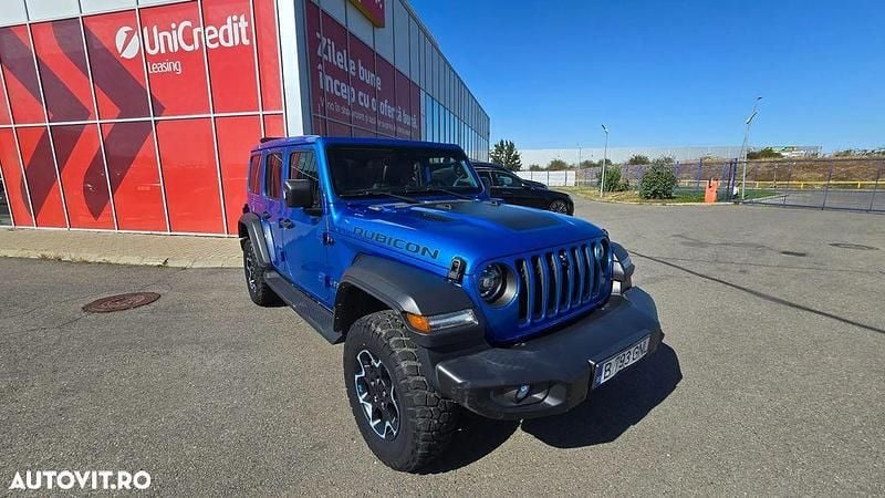 Culoarealbastru Utilizat 2022 Jeep Wrangler Unlimited Rubicon SUV | 52.900 EUR (Puțin scump) - Imagine 1/4