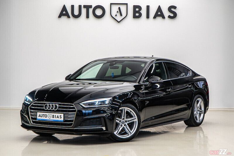 Negru Utilizat 2019 Audi A5 Sportback S-Line Berlinǎ | 24.949 EUR - Imagine 1/4