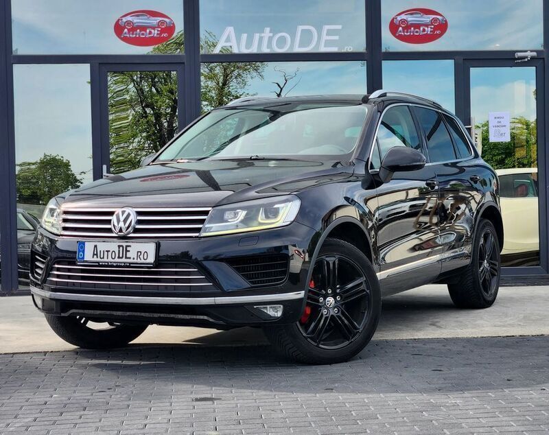 Negru Utilizat 2016 VW Touareg SUV | 19.991 EUR (Super Preț) - Imagine 1/4
