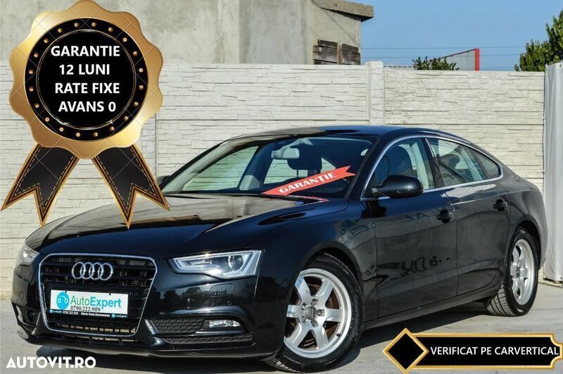 Negru Utilizat 2014 Audi A5 Sportback Berlinǎ | 13.980 EUR (Preț OK) - Imagine 1/4