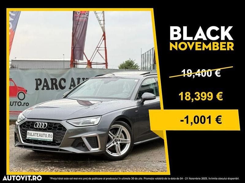 Gri Utilizat 2021 Audi A4 S-Line Break | 18.399 EUR (Preț bun) - Imagine 1/4