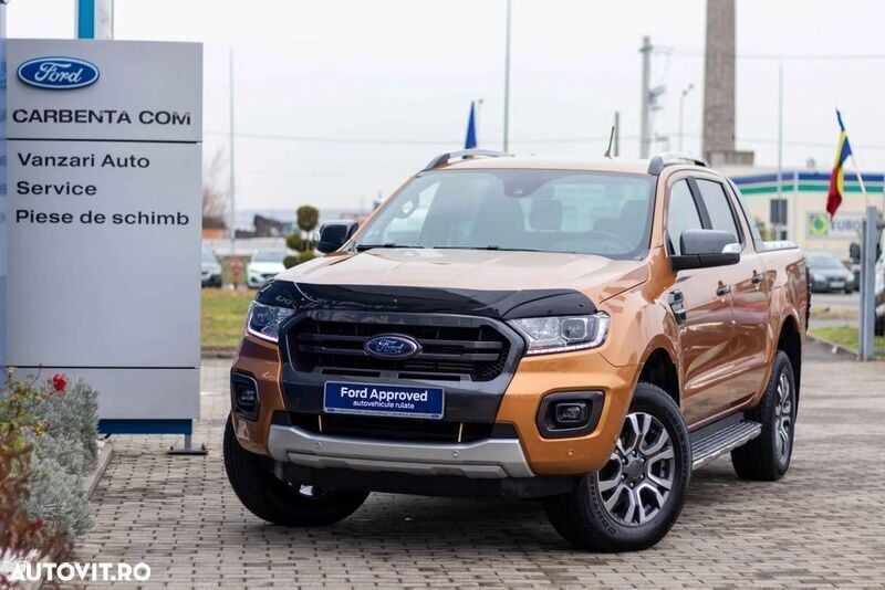 Portocaliu Utilizat 2023 Ford Ranger Wildtrack Pickup | 36.831 EUR (Preț OK) - Imagine 1/4