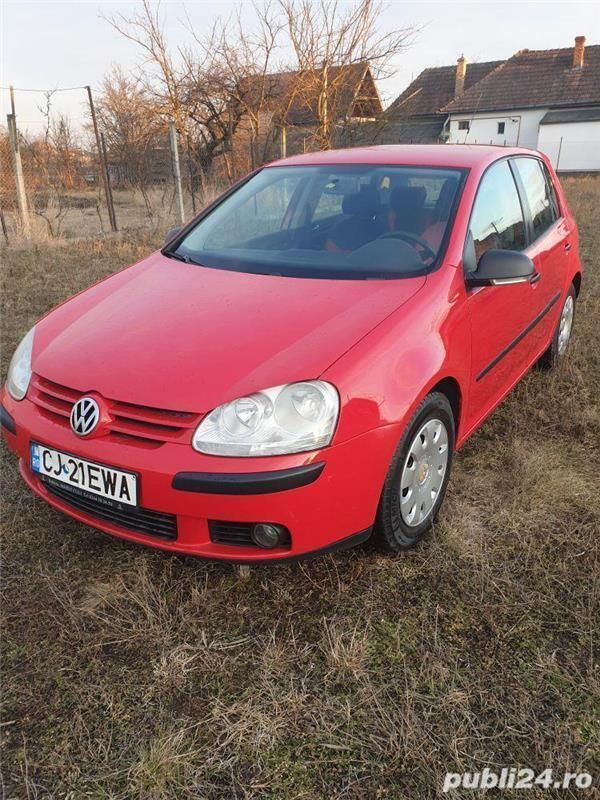 Rosu Utilizat 2007 VW Golf V Berlinǎ | 3.600 EUR (Preț OK) - Imagine 1/4