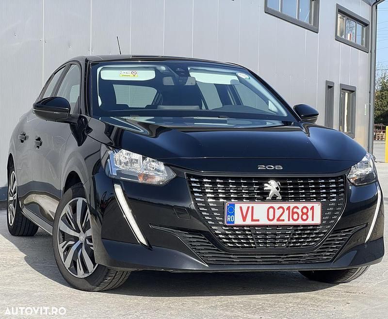 Negru Utilizat 2020 Peugeot 208 Active Hatchback | 9.250 EUR (Preț OK) - Imagine 1/4