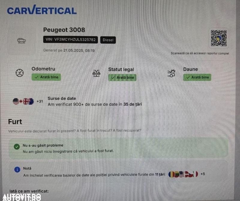 Second-hand Peugeot 3008 130 CP (95 kW) 2017 Culoaregri SUV