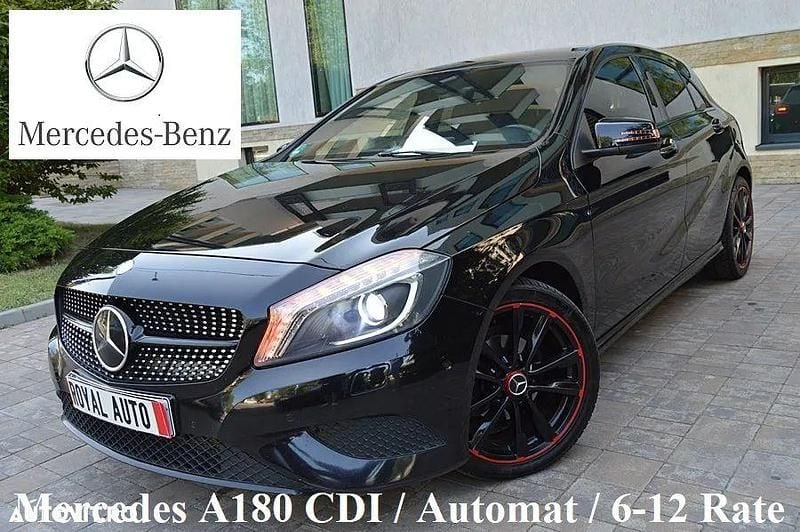 Negru Utilizat 2014 Mercedes A180 Hatchback | 9.900 EUR (Puțin scump) - Imagine 1/4